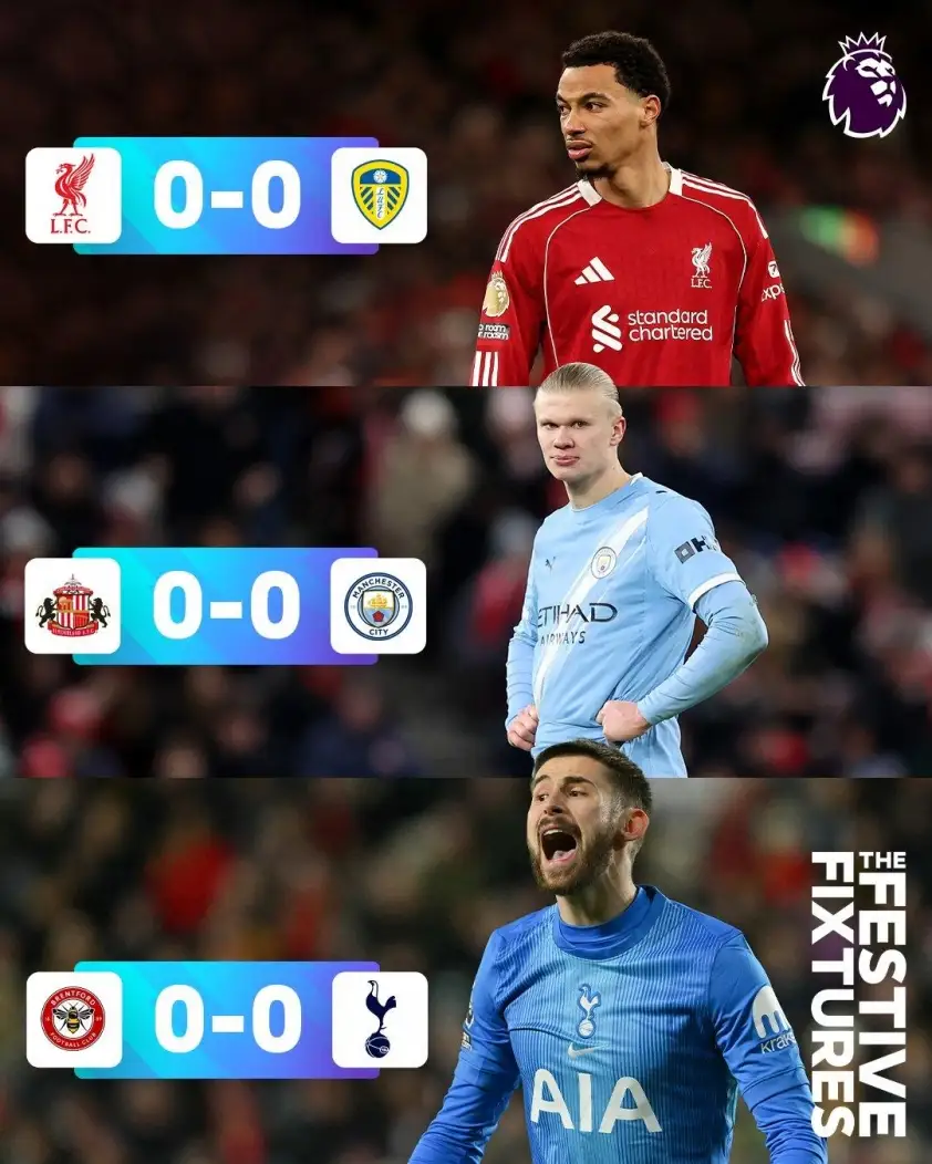 Liverpool, Man City và Tottenham đồng loạt hòa 0-0 (Ảnh: Premier League).